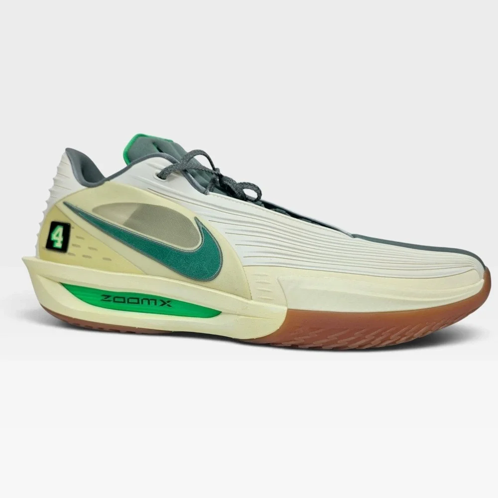 Nike ZoomX GT Cut 3 IH2371-700 Mens Size 18 Cream Green Running Shoes New